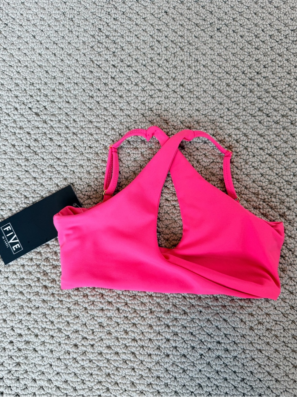 Five the Label Twisted Bra, Rosy, YL (8/10). NWT!